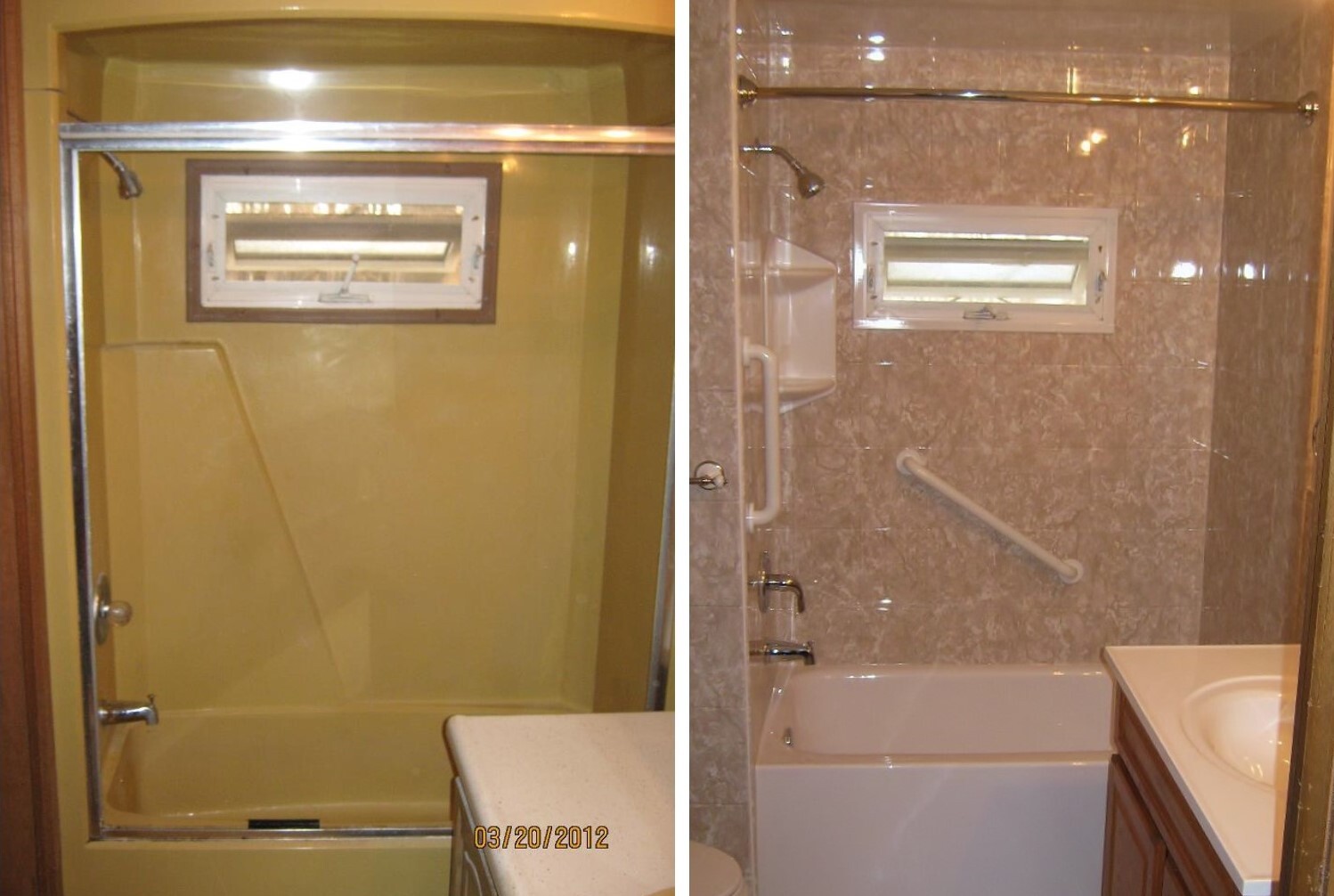 Bathroom remodel showcase